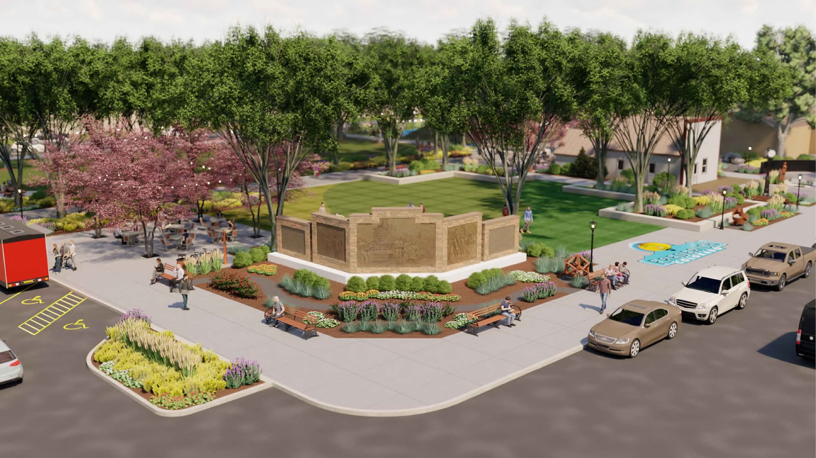 A rendering of an updated Crist Park