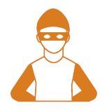 Picture of burglar in mask